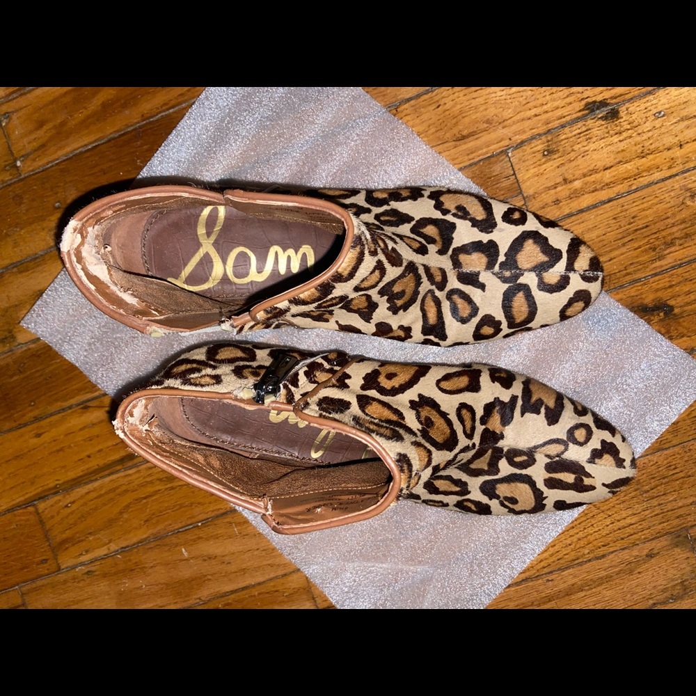 Sam Edelman Leopard Booties - Picture 3 of 6